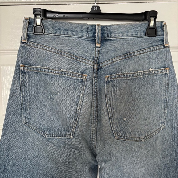 Agolde Blue Straight Leg Jeans Classic Denim - Picture 5 of 5